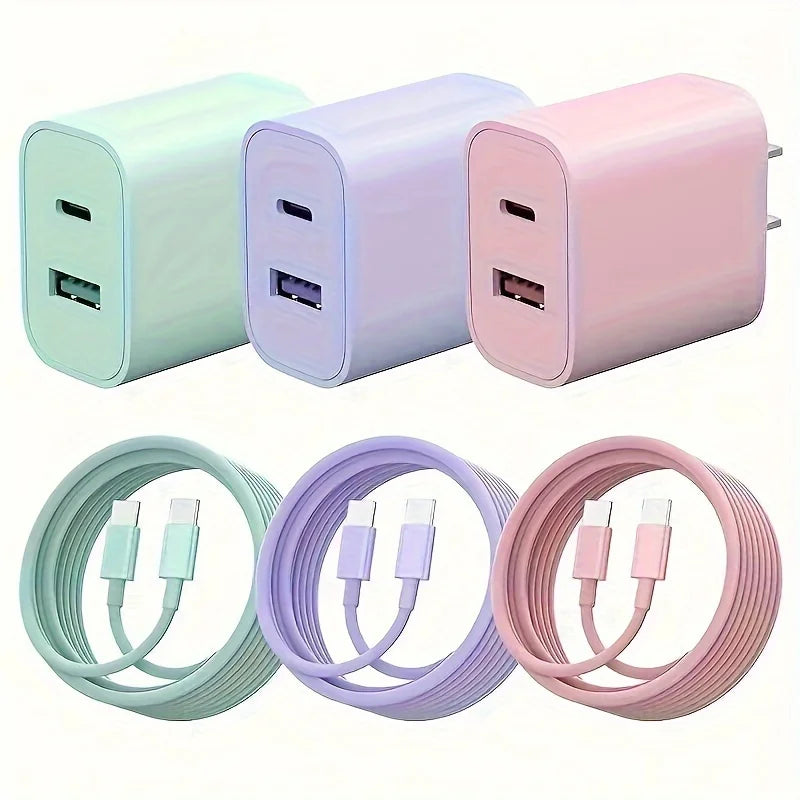 Multi-Colored Type-C USB & Charger